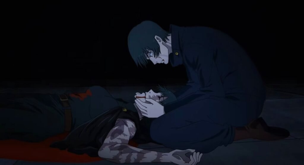 Mai se despide de Maki y le otorga todo de ella, habilidades y vida