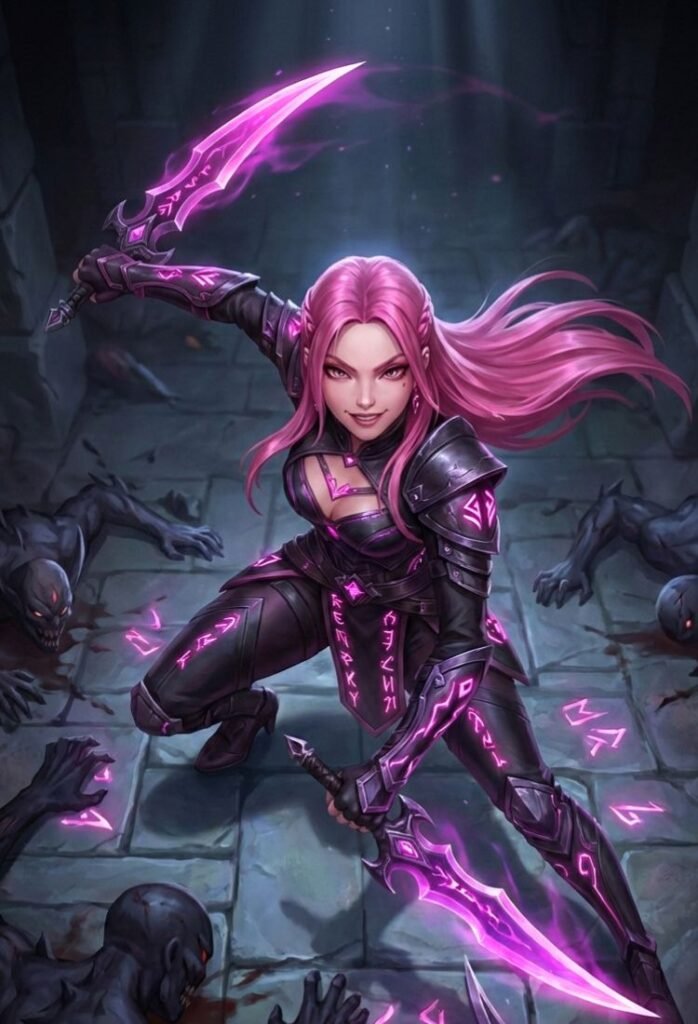 Mira de las guerreras K-pop en el universo de solo leveling