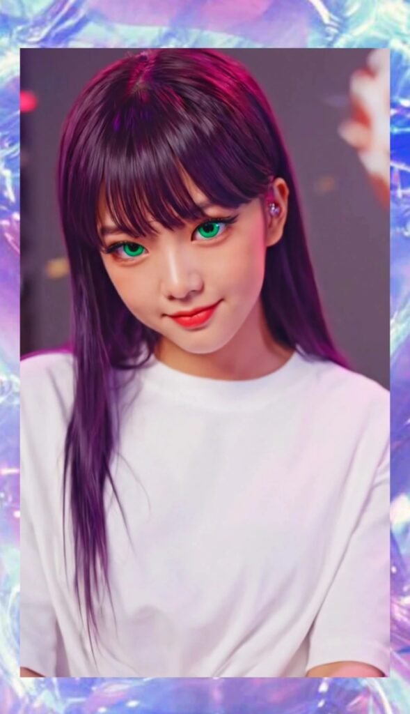 Komi-san Shouko tocando el piano, fotografía primer plano de ella, versión realista 