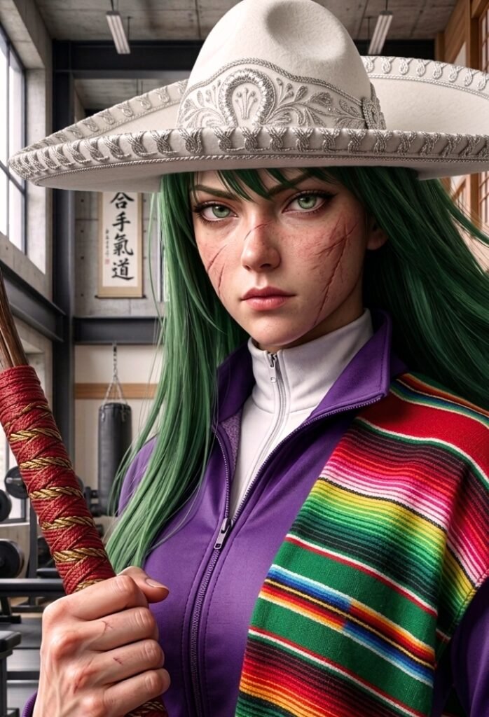 Maki Zenin hiperrealista siendo mexicana por un día